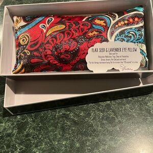 Red and Black Flax Seed & Lavender Eye Pillow